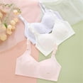 thumbnail image 7 of 2-Pack Teen Girls Training Bras Seamless Sports Bra Adjustable Shoulder Underclothes Soft Comfort Cotton Padded Bralette Big Girl's Undies Clothes, 7 of 7