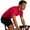 #230-Red, variant on Ceisia Men's Short Sleeve Performance Cycling Jersey Solid Color Stand Collar with Zipper Stretch Breathable Outdoor Sports Top Gifts for Father Green M