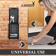 Kingsley Weatherproof Key Lock Box, Wall Mount, 4-Digit Combination, Large Capacity for Spare Keys