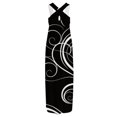 thumbnail image 5 of Robes Grande Taille pour Femmes Rondes Design d'Été Robe Décontractée Sans Manches Col en V Longue Robe de Soirée pour Femmes Élégante et Élégante en Solde, 5 of 5