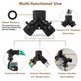 thumbnail image 6 of Innens 2Way Plastic Garden Water Hose Splitter 3/4" Faucet Double Connector for Outside (Black, 4Pcs), 6 of 11