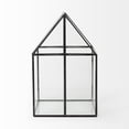 thumbnail image 4 of HomeRoots 392582 Black Extra Large House Shaped Glass Terrarium, 4 of 5