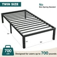 thumbnail image 7 of EDX 14 Inches Twin Bed Frame, Heavy Duty Metal Platform with Storage Space Under Frame, No Box Spring Needed Twin Size Bed Frame, Black, 7 of 7