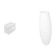 thumbnail image 1 of Dispensador De Toallas De Papel Acrílico Moderno Y Lámpara De Pie Con Pantalla Para Baño Y Dormitorio. Soporte De Pared Para Pañuelos Con Diseño De Pantalla Sencilla., 1 of 8
