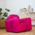 thumbnail image 3 of Keet Upholstered Customizable Children's Chair, Microsuede, Hot Pink, 3 of 5