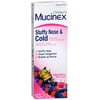 Mucinex Children's Stuffy Nose & Cold Liquid Mixed Berry Flavor - 4 oz, Pack of 4