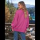 thumbnail image 4 of Sudaderas de Gran Tamaño para Mujer, Sudaderas con Capucha, Camisetas de Cuello Redondo, Conjuntos de Otoño, Ropa de Invierno Y2K para Adolescentes Rosa Roja L, 4 of 7
