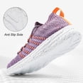 thumbnail image 6 of HARVEST LAND Womens Lightweight Walking Shoes Comfortable Wide Lace-up Tennis Sneakers Purple Size 9, 6 of 10