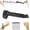 Black, variant on 2-in-1 Tent Stake Hammer with Built-In Storage for 8 Stakes and Stake Puller, Large Anti-Slip Head, Easy nail removal, Camping Mallet for Outdoor Camping Hiking Backpacking，Black