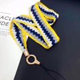 thumbnail image 1 of Ladies Scarf Colorful Printing Hanging Neck Strap Mobile Phone Lanyard With Keychain Metal Clip Anti-lost Lanyard Jewelry, 1 of 4