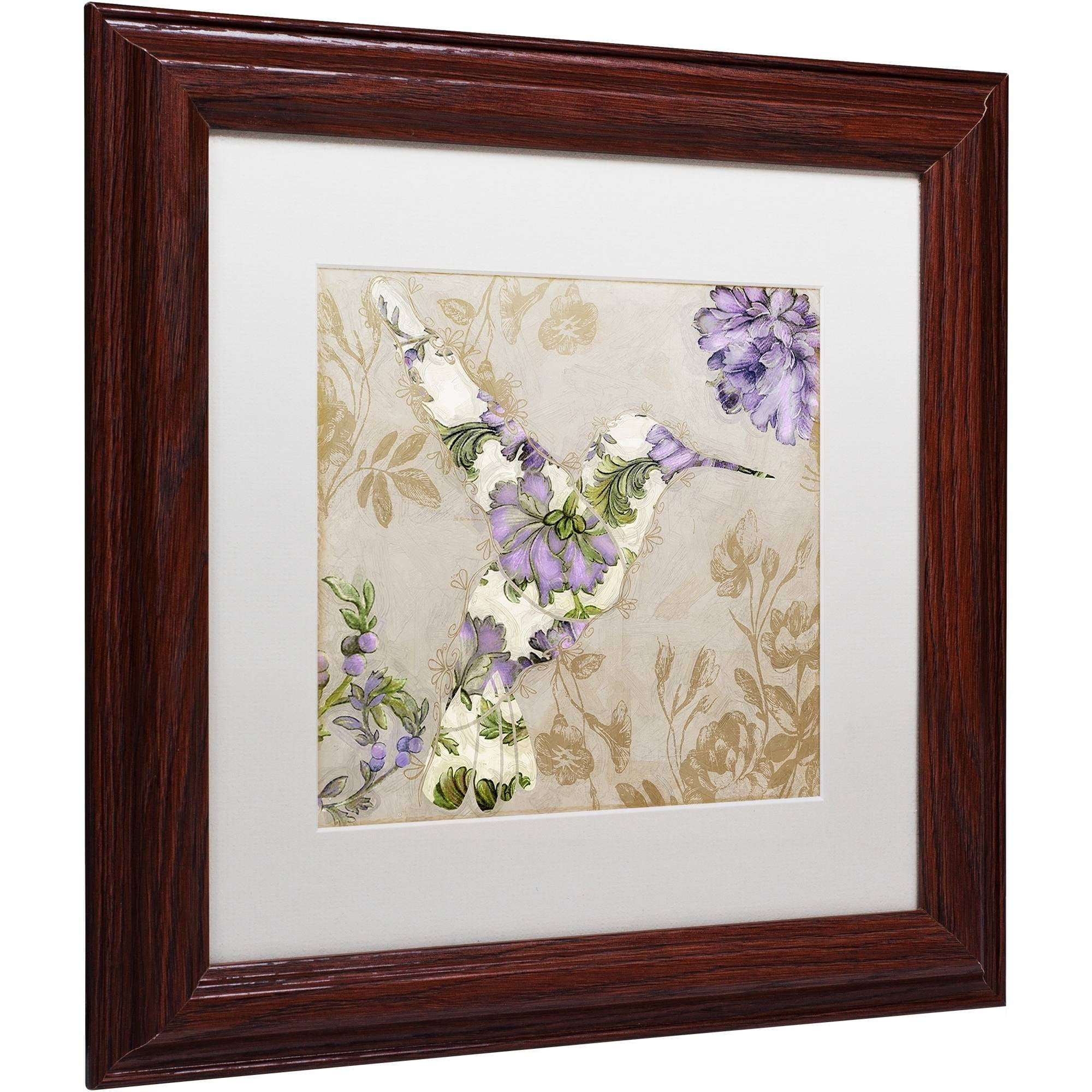 Trademark Fine Art "Winged Tapestry IV" Canvas Art by Color Bakery White Matte, Wood Frame
