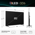thumbnail image 2 of Hisense 85QD6030G 85” QD6030G 4K UHD QLED Television Type with Remote, 1 Pack, 2 of 16