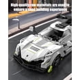 thumbnail image 3 of Technic Sports Cars Building Block Set with Display Case, Speed Race Car Building Toys, Collectible Model Cars for Home Decor, Christmas Birthday Gift for and 6 and up (320 pcs), 3 of 7