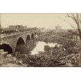 thumbnail image 1 of 24"x36" Gallery Poster, Debris at the P.R.R. stone bridge after the Johnstown Flood, by Ernest Walter Histed, May 31st, 1889, 1 of 1