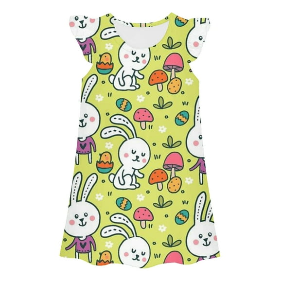 Luvoko Child Pajamas Long Frocks for Girls 4 Years Matching Dresses for Sisters Kids Girls Back Dress Dresses Baby 2t Thanksgiving Outfit Girl Tween Dresses 2t Dress Youth Dress Shirt Little Girls
