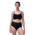 thumbnail image 4 of Chantelle Braguitas de cintura alta para mujer paquete de 2 - Cozy Chic, invisibles, transpirables Negro L (Large), 4 of 7