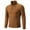 Khaki, variant on uikmnh Men's Fall and Winter Zipper Half Turtleneck Pullover Knit Knit Sweater