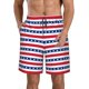 thumbnail image 1 of Balery American Patriotic Stars And Stripes Traje de Baño Estilo Hawaiano para Hombre, Shorts de Secado Rápido con Bolsillos-Large, 1 of 6