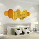 thumbnail image 4 of Hexagonal Wall Stickers, 12 Pcs Large Removable Acrylic Mirror Wall Stickers for Home Living Room Bedroom Decor, 4 of 5