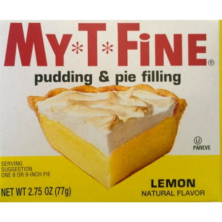 Lemon Pudding and Pie Filling Mix By My T Fine - 2.75 Ounce Box - 2 Box