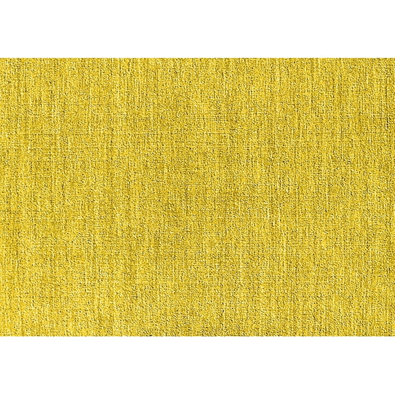 Ahgly Company Machine Washable Indoor Rectangle Oriental Yellow Industrial Area Rugs, 7' x 10'