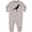 AC-Heather Grey, variant on Inktastic Country Crow Caw. Silhouette Baby Fleece Romper