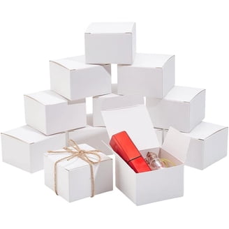 UnicoPak 10 Pack White Gift Boxes - 7x3x3 Inches, Tuck Top Design, Bulk Gift Packaging