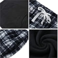 thumbnail image 3 of U2SKIIN Couple Pajama Sets, Plaid Matching Pajama Set for Men and Women Soft Warm Pjs Set（Black /White-black Plaid Womens, Small）, 3 of 7