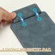 thumbnail image 3 of Portafolio Magnético de Cuero PU A5, 4"x6" Organizador de Oficina con Soporte para Bolígrafo, Carpeta Azul, 3 of 7