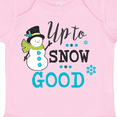 thumbnail image 4 of Inktastic Up to Snow Good with Snowman and Snowflakes Boys or Girls Baby Bodysuit, 4 of 5