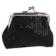 thumbnail image 1 of Women's Sequins Coin Purse Buckle Mini Wallet(black), 1 of 4