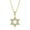 Gold-Tone, variant on Womens Cubic Zirconia Star of David Pendant Necklace 14K Gold Plated Silver Jewish Gift