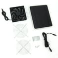 thumbnail image 1 of Kit de ventilador con panel solar de 10 W, resistente a la intemperie, con energía solar, para montaje en pared, ideal para gallineros pequeños, invernaderos y cobertizos., 1 of 14