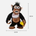 thumbnail image 4 of Electric Plush Gorilla Crying Gorilla Eat Banana Magnetic Control Monkey Banana Gorilla Funny Toy, 4 of 4