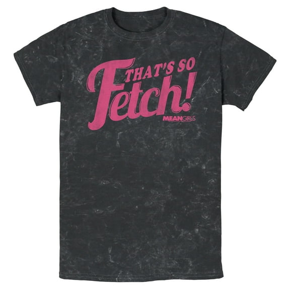 Men's Mean Girls Distressed That Is So Fetch Quote Graphic Tee Black 2X Large