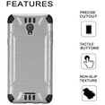 thumbnail image 3 of WORLD ACC Silver Guard Compatible with Cricket Icon | AT&T Radiant Core Case Slim Hybrid Phone Cover (Cute Dog, 3 of 3