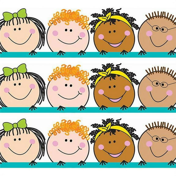 Creative Teaching Press Stick Kids EZ Border, 48 Feet Per Pack, 3 Packs