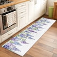 thumbnail image 2 of Runner Rug 2'x6', Purple Weeping Flowers Washable Non-Slip Hallway Runner Rugs, Spring Floral Elegant Pastoral Bedside Rugs Floor Mats Carpet Runners for Kitchen Bathroom Laundry Room, 2 of 8