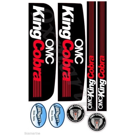 OMC King Cobra Outdrive Sticker Kit