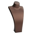 thumbnail image 4 of Segolike Necklace Bust Display Stand Jewelry Display Holder Photo Prop, PU Leather Selling Storage Rack Shop Necklace Mannequin Holder 18.5cmx10cmx40cm, 4 of 8