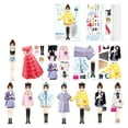 thumbnail image 4 of NUEVAS muñecas de papel magnéticas para vestir a las niñas, juego de simulación, juego de viaje, 4 of 7