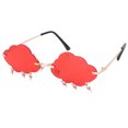 thumbnail image 2 of FELTECHELECTR 1 par de gafas sin montura con forma de nube, gafas de sol de lujo para uso urbano., 2 of 6