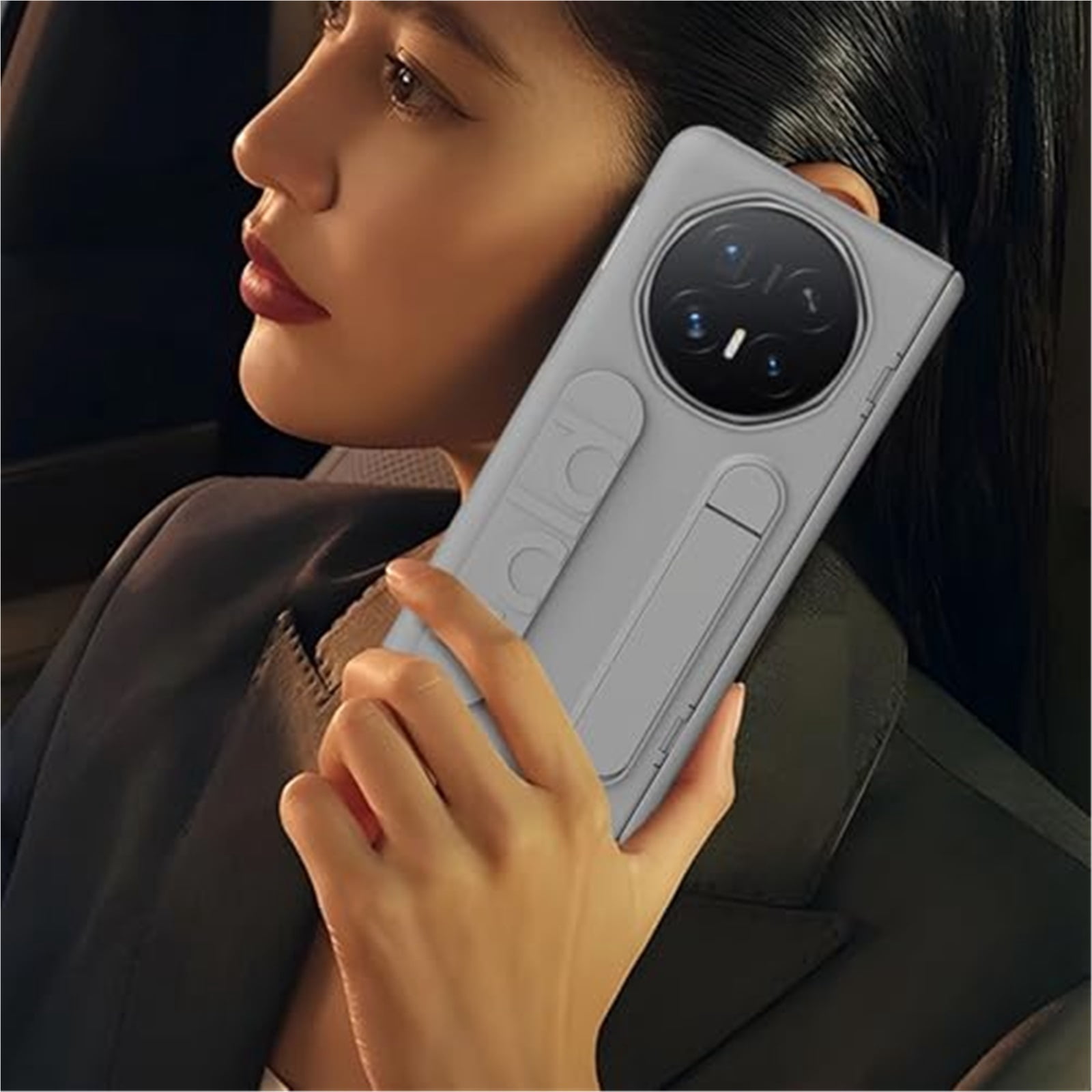Case For Huawei Honor Magic V6, Super Slim Shell With Wristlet Camera Protective Non-Slip Kickstand Cover