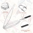 thumbnail image 3 of Fish Grill Basket for Grilling, Stainless Steel Basket, Non-Stick Fish Rack for Grilling with Adjustable Lock Removable Handle, Ideal for BBQ, Camping, Charcoal and Gas Grills, 3 of 3
