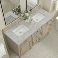 thumbnail image 3 of James Martin Vanities 424-V60D-LNO-3VSL Lorelai 60" Double Basin Wood Vanity Set - Light, 3 of 7