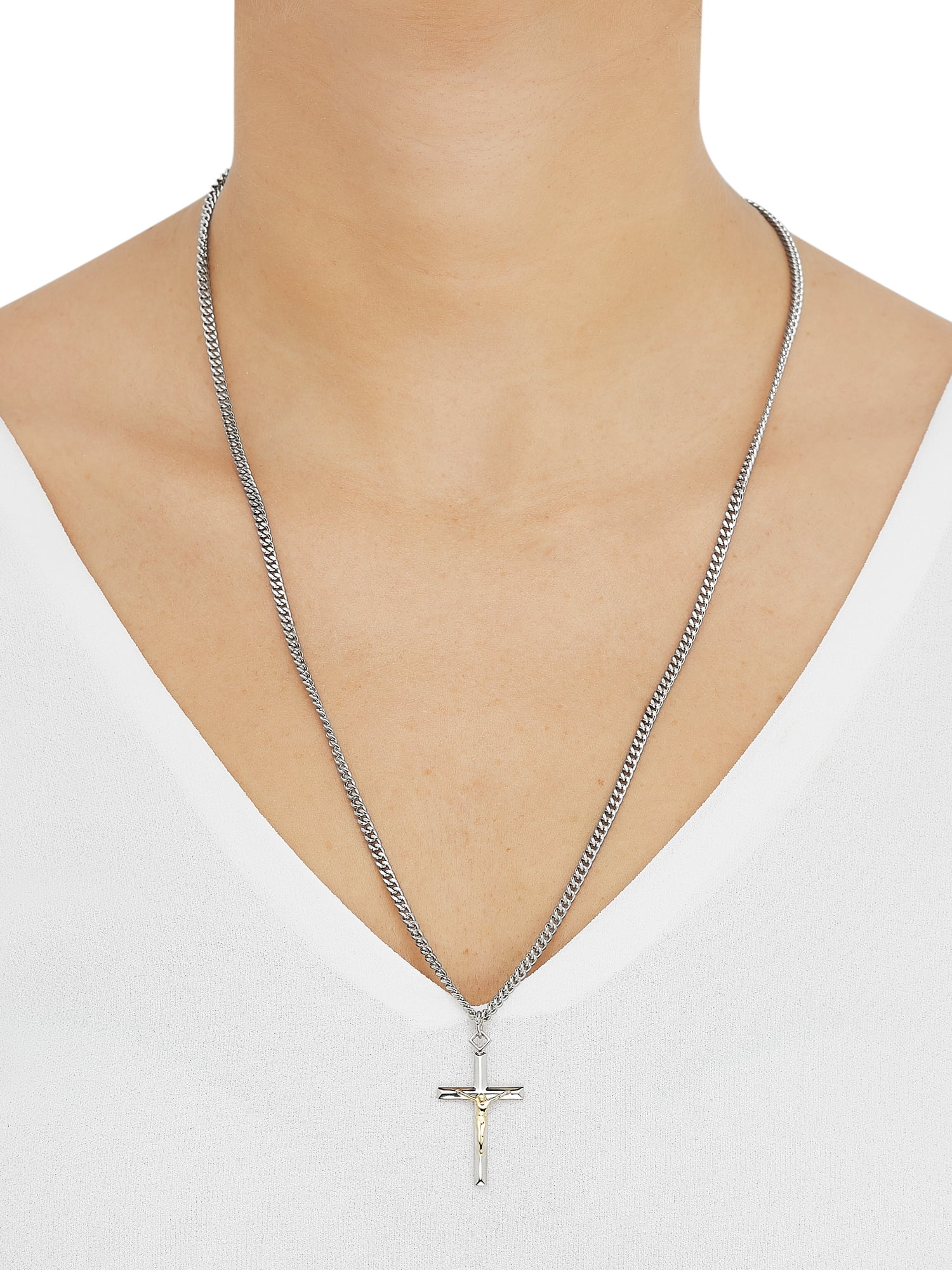 Brilliance fine jewelry cross on sale necklace