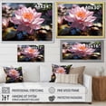 thumbnail image 4 of Designart "Lotus Serenity Symbol of Purity II" Floral Floater Framed Canvas Print, 4 of 7
