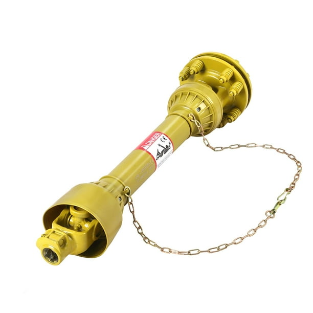 Yeshouse eje de toma de fuerza Serie 4, ajustable de 31,5" a 41", 1-3/8" de 6 estrías en ambos extremos, con embrague deslizante, ideal para desbrozadora y segadora de tractor