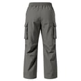 thumbnail image 4 of HaCpiu Men's Heavy Twill Cargo Pants, Loose Straight Leg Tactical Workwear Trousers, Relaxed Multi-Pocket Utility Casual Pants, Gray XXL, 4 of 8