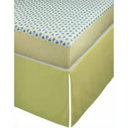 Stork Craft Pattern Play Crib Sheets and Skirt Collection-Sheets:Blue/Green Sheets,Skirt:Green Crib Skirt